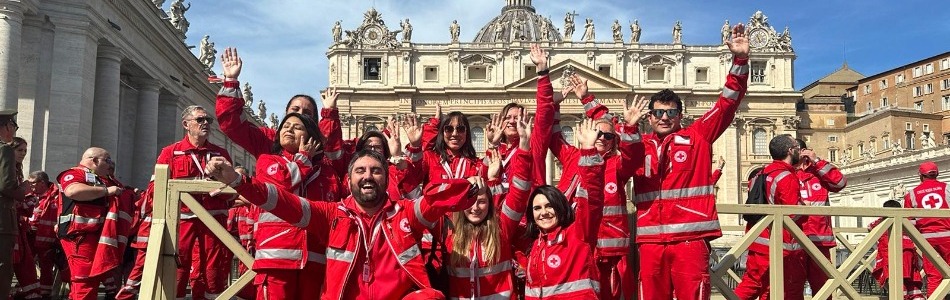 Papa Francesco incontra volontari Croce Rossa Italiana